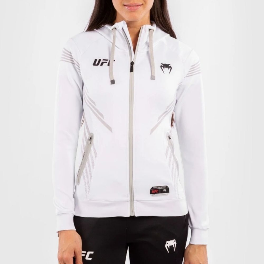 NWT UFC by Venum Authentic Fight Night Women's Walkout Hoodie White - Size S